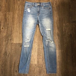 Hollister High Waisted Cropped Skinny Jeans